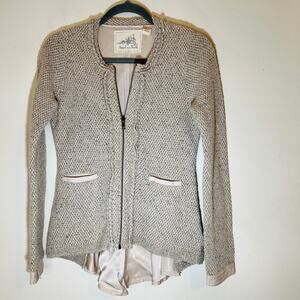 Angel of the North Anthropologie Envalira Sweater Sz XS Wool Silk Blend Jacket